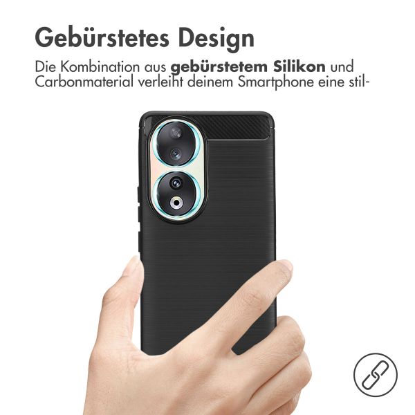 imoshion Brushed Back Cover Honor 90 - Schwarz