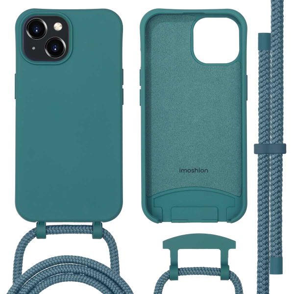 imoshion Color Backcover mit abtrennbarem Band MagSafe für das iPhone 15 - Dark Green