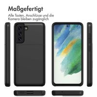 imoshion Backcover mit Kartenfach Samsung Galaxy S21 FE - Schwarz