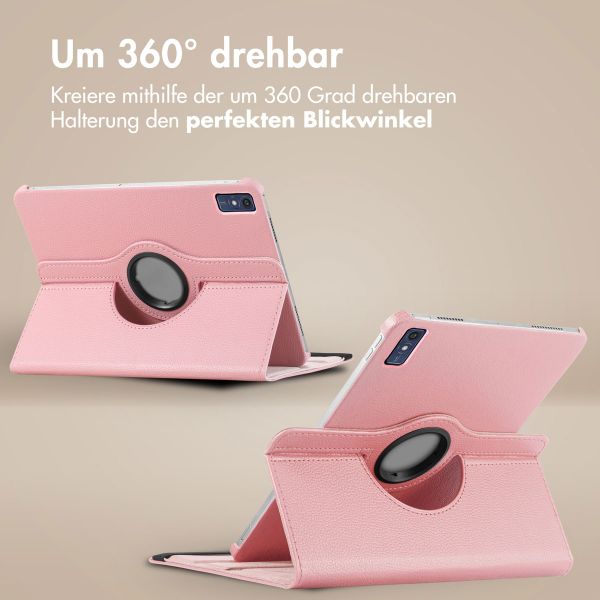 imoshion 360° drehbare Klapphülle für das Lenovo Tab M10 5G - Rosa