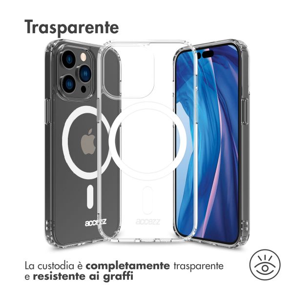 Accezz Clear Backcover mit MagSafe Apple iPhone 14 Pro Max - Transparent