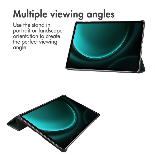 imoshion Trifold Klapphülle Samsung Galaxy Tab S10 Plus / Tab S9 FE Plus / Tab S9 Plus - Dunkelgrün