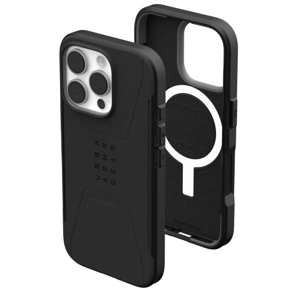 UAG Civilian Backcover MagSafe für das iPhone 16 Pro - Black