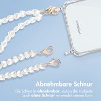 imoshion Back Cover mit Band + Armband Apple iPhone 15 Pro Max - Perlenherzen
