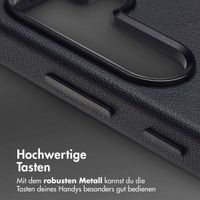 Accezz MagSafe Leather Backcover für das Samsung Galaxy S25 - Onyx Black