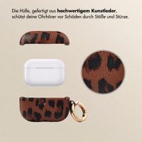 Selencia Sabi Hülle Panthermuster  Apple Airpods Pro 3 - Mocha Brown