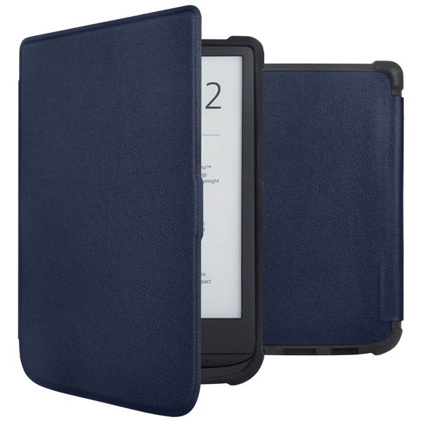 imoshion Slim Soft Case Sleepcover für das Pocketbook Touch Lux 5 / HD 3 / Basic Lux 4 / Vivlio Lux 5 - Dunkelblau