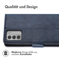 imoshion Luxuriöse Klapphülle Nokia G42 - Dunkelblau