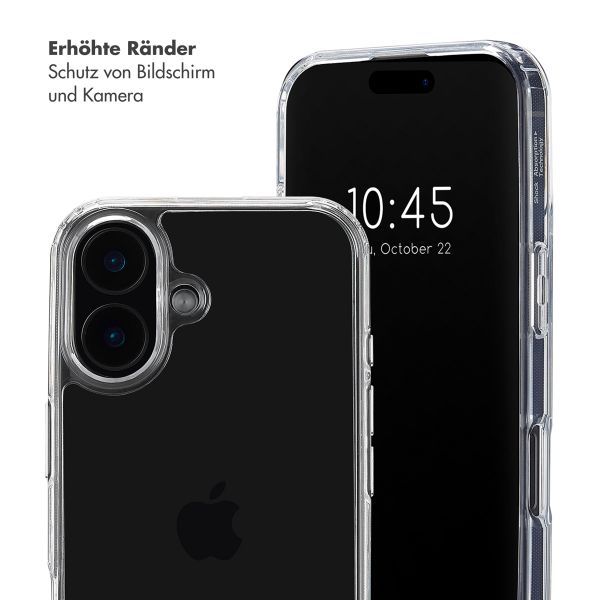 Selencia Backcover mit abnehmbaren Haken Apple iPhone 16 - Transparent