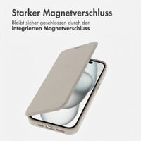 imoshion Transparente Bookcase mit MagSafe Apple iPhone 15 - Beige