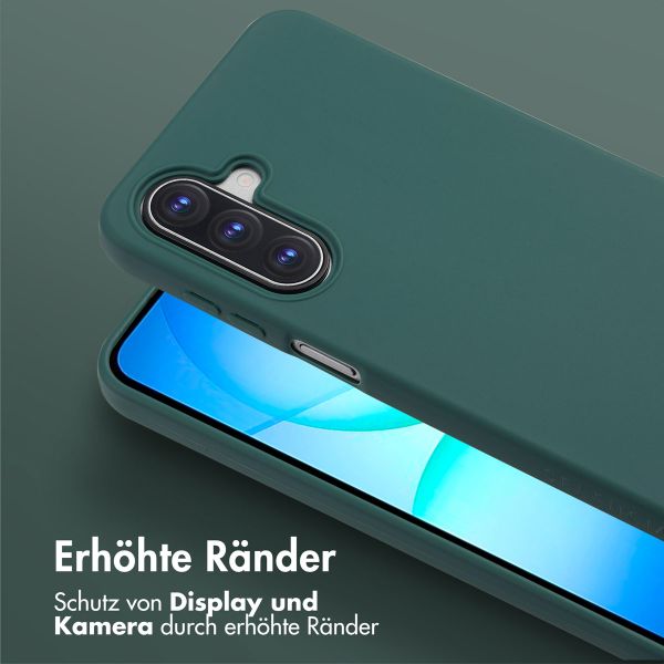 Selencia SilikonHülle mit abnehmbarem Band Samsung Galaxy A17 - Dunkelgrün