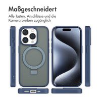 Accezz Ring Stand Backcover mit MagSafe für das iPhone 15 Pro - Blue
