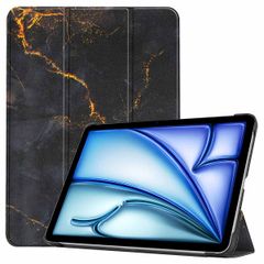 imoshion Design Trifold Klaphülle Apple iPad Air 13 Zoll (2025) M3 / (2024) M2 - Black Marble