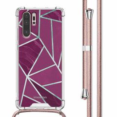 imoshion Design Hülle mit Band Huawei P30 Pro - Bordeaux Graphic