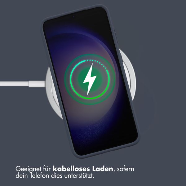 Accezz Liquid Silikoncase Samsung Galaxy S23 Plus - Dunkelblau