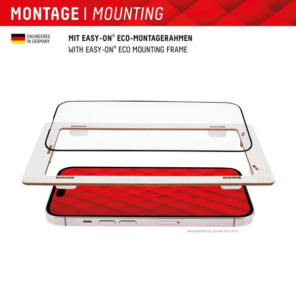 Displex Bildschirmschutzfolie Real Glass Full Cover Apple iPhone 15 Plus / 15 Pro Max / 16 Plus