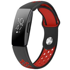 imoshion Silikonband Sport für das Fitbit Inspire - Schwarz / Rot