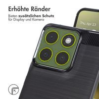 imoshion Brushed Back Cover Motorola Edge 70 - Schwarz