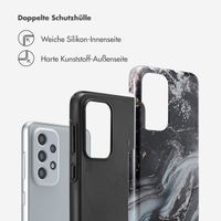 Selencia Vivid Tough Back Cover für das Samsung Galaxy A33 - Chic Marble Black