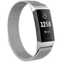 imoshion Milanese Watch Armband Fitbit Charge 3 / 4 - Silber