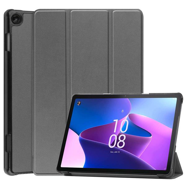 imoshion Trifold Klapphülle für das Lenovo Tab M10 (3rd gen) - Grau