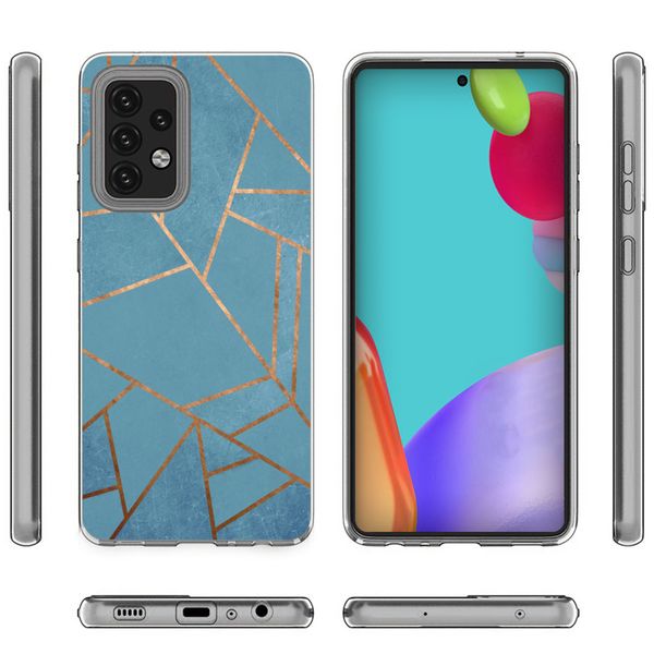 imoshion Design Hülle für das Samsung Galaxy A52(s) (5G/4G) - Blue Graphic