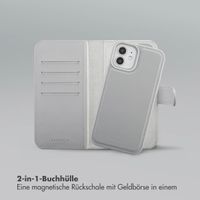 Selencia Olyn Abnehmbare Bookcase mit MagSafe Apple iPhone 12 (Pro) - Grau
