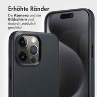 Accezz 2-in-1 Klapphülle aus Leder mit MagSafe Apple iPhone 15 Pro Max - Onyx Black