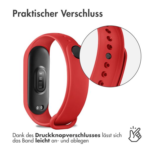 imoshion Silikonarmband für das Xiaomi Mi Band 7 - Rot