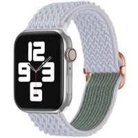 imoshion Elastische Nylonarmband für das Apple Watch Series 1-9 / SE - 38/40/41 mm / Series 10 - 42 mm - Hellgrau