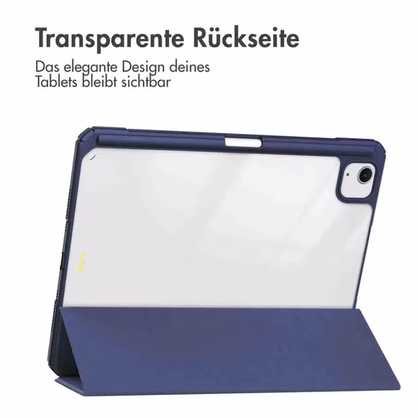 imoshion Trifold Hardcase Klapphülle Apple iPad Air 13 Zoll (2026) M4 / (2025) M3 / (2024) M2 - Dunkelblau