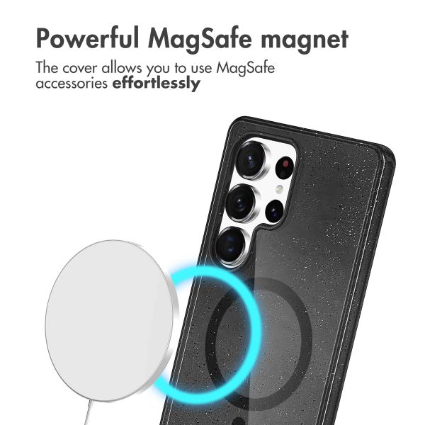 imoshion Sparkle Back Cover mit MagSafe Samsung Galaxy S24 Ultra - Glitter Schwarz