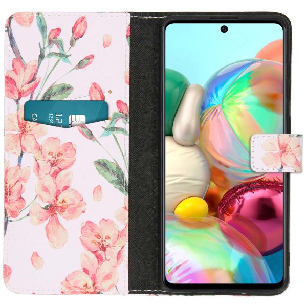 imoshion Design TPU Klapphülle für das Samsung Galaxy A71 - Blossom Watercolor