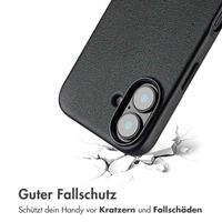 Accezz MagSafe Leather Backcover Apple iPhone 16 - Onyx Black
