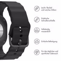 imoshion Wave Silikonarmband für das  Samsung Galaxy Watch 8 (40/44mm) / Classic (46mm) - Schwarz