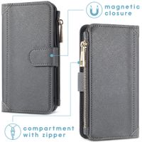 imoshion Luxuriöse Portemonnaie-Klapphülle iPhone SE (2022 / 2020) 8 / 7 - Grau