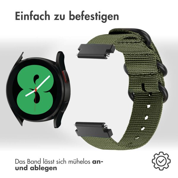 imoshion Robustes Nylonarmband -   Universelle 20 mm Anschluss - Grün