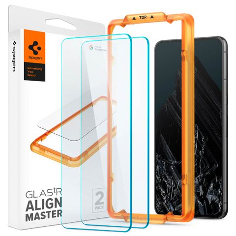 Spigen GLAStR Fit Displayschutzfolie 2er-Pack + Applicator Google Pixel 8 Pro