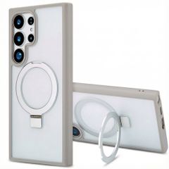Accezz Ring Stand Backcover mit MagSafe Samsung Galaxy S24 Ultra - Grau