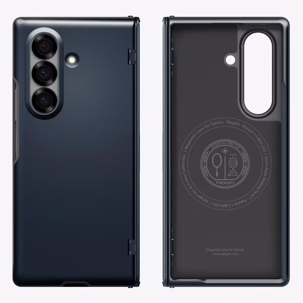 Spigen Slim Armor Pro MagFit Backcover Samsung Galaxy Z Fold 7 - Metal Slate