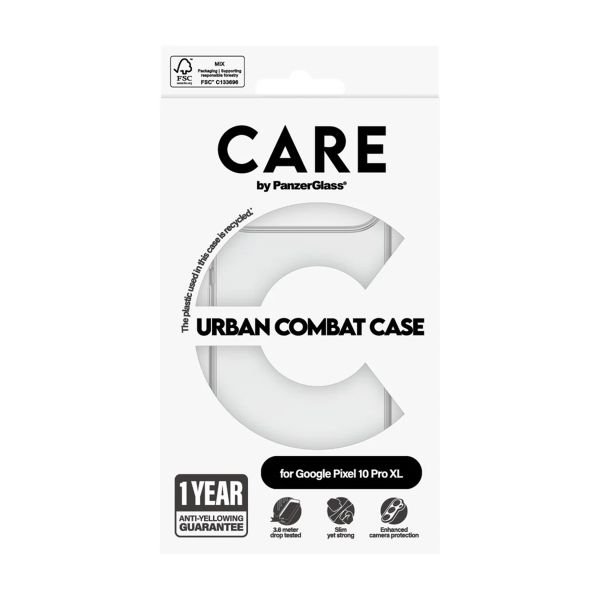 CARE by PanzerGlass Urban Combat Case Google Pixel 10 Pro XL - Clear