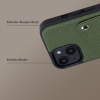 Selencia Riva Back Cover mit Kartenfach Apple iPhone 15 - Sage Green