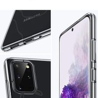 imoshion Design Hülle Galaxy S20 Plus - Abstraktes Gesicht - Schwarz