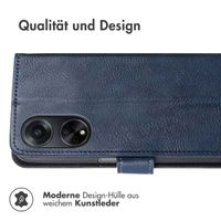 imoshion Luxuriöse Klapphülle für das Oppo A98 - Dunkelblau