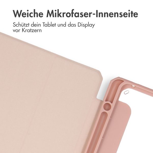 imoshion Trifold Hardcase Klapphülle Apple iPad Air 11 Zoll (2025) M3 / (2024) M2 / Air 5 (2022) / Air 4 (2020) - Rosa