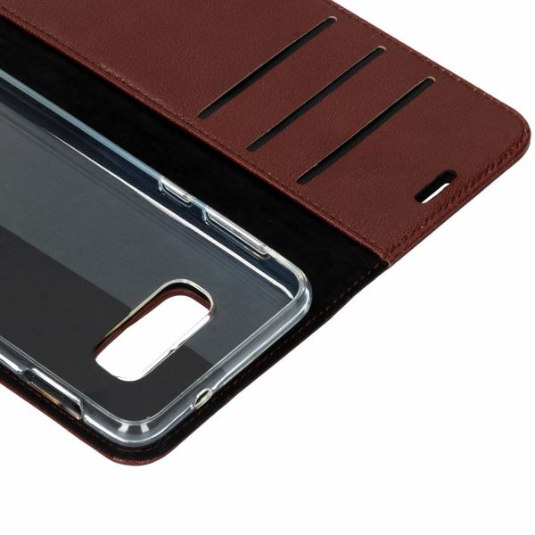 Valenta Klapphülle Leather Braun für das Samsung Galaxy S10e