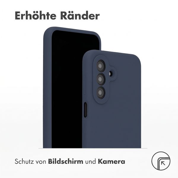 Accezz Liquid Silikoncase Samsung Galaxy A27 (5G) - Dunkelblau
