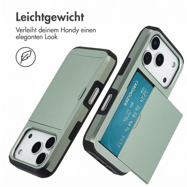 imoshion Backcover mit Kartenfach Apple iPhone 18 Pro / 17 Pro - Grün