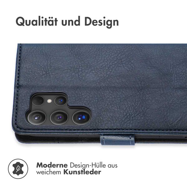 imoshion Luxuriöse Klapphülle Samsung Galaxy S24 Ultra - Dunkelblau