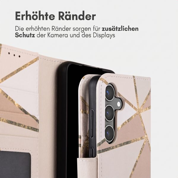imoshion Design Klapphülle Samsung Galaxy S24 - Beige Graphic